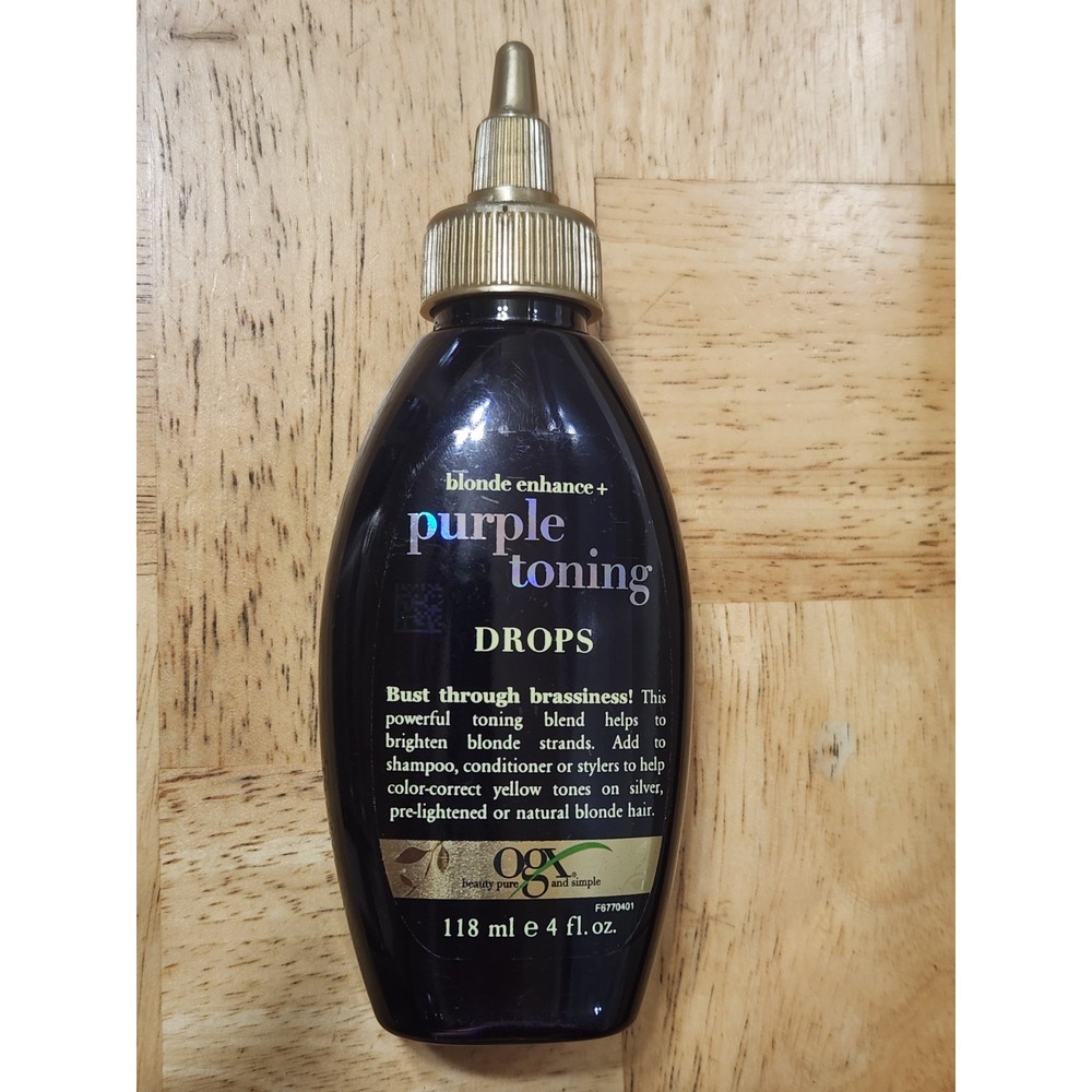 OGX Blonde Enhance + Purple Toning Hair Drops, 4 fl‎ oz~NEW